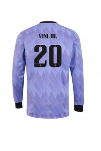 Real Madrid Vinicius Junior #20 Voetbaltruitje Uit tenue 2022-23 Lange Mouw